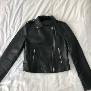 Faux leather jacket